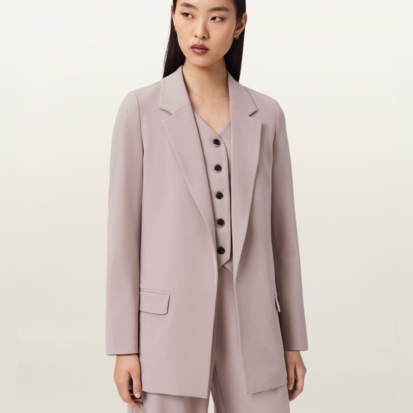 All Saints Jackets & Blazers - AllSaints Aleida Lilac Pink Tri Blazer Size US 6